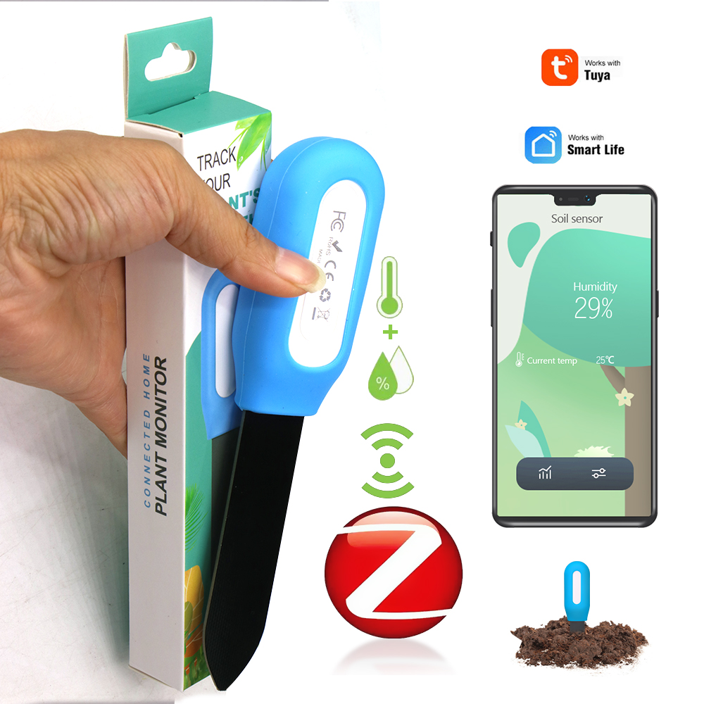 Plant Sensor - Intelligenter Zigbee-Bodensensor für Haus, Garten, Gewächshaus,