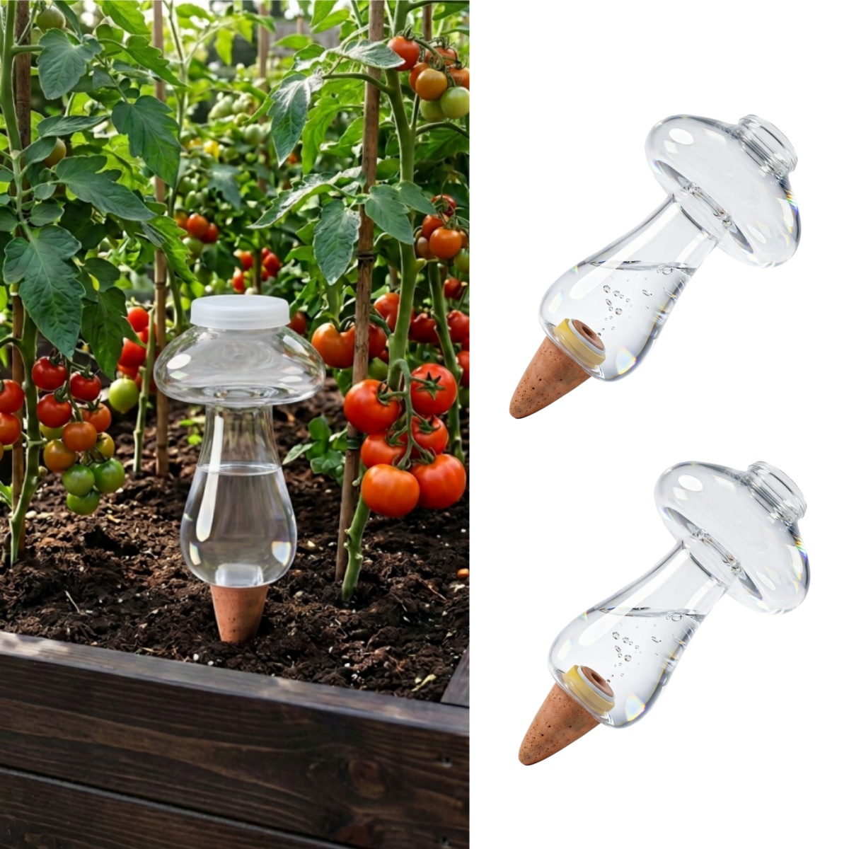 Plant Sensor - 300ml Selbstbewässernde Kugeln für Zimmerpflanzen, Kunststoff-Wasserkugeln,