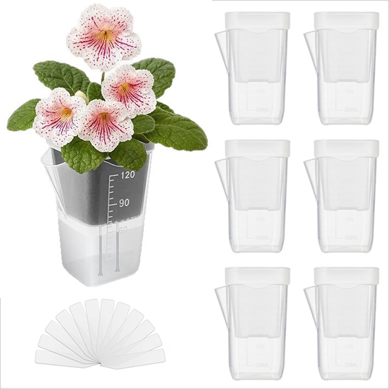Self Watering Planter - 16/32er-Pack Selbstbewässernde Pflanzgefäße – Transparente Hydroponik-Töpfe