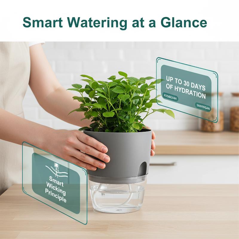 Hydroponic Grow Pod - 1 Stück Transparenter Pflanzentopf aus Kunststoff,