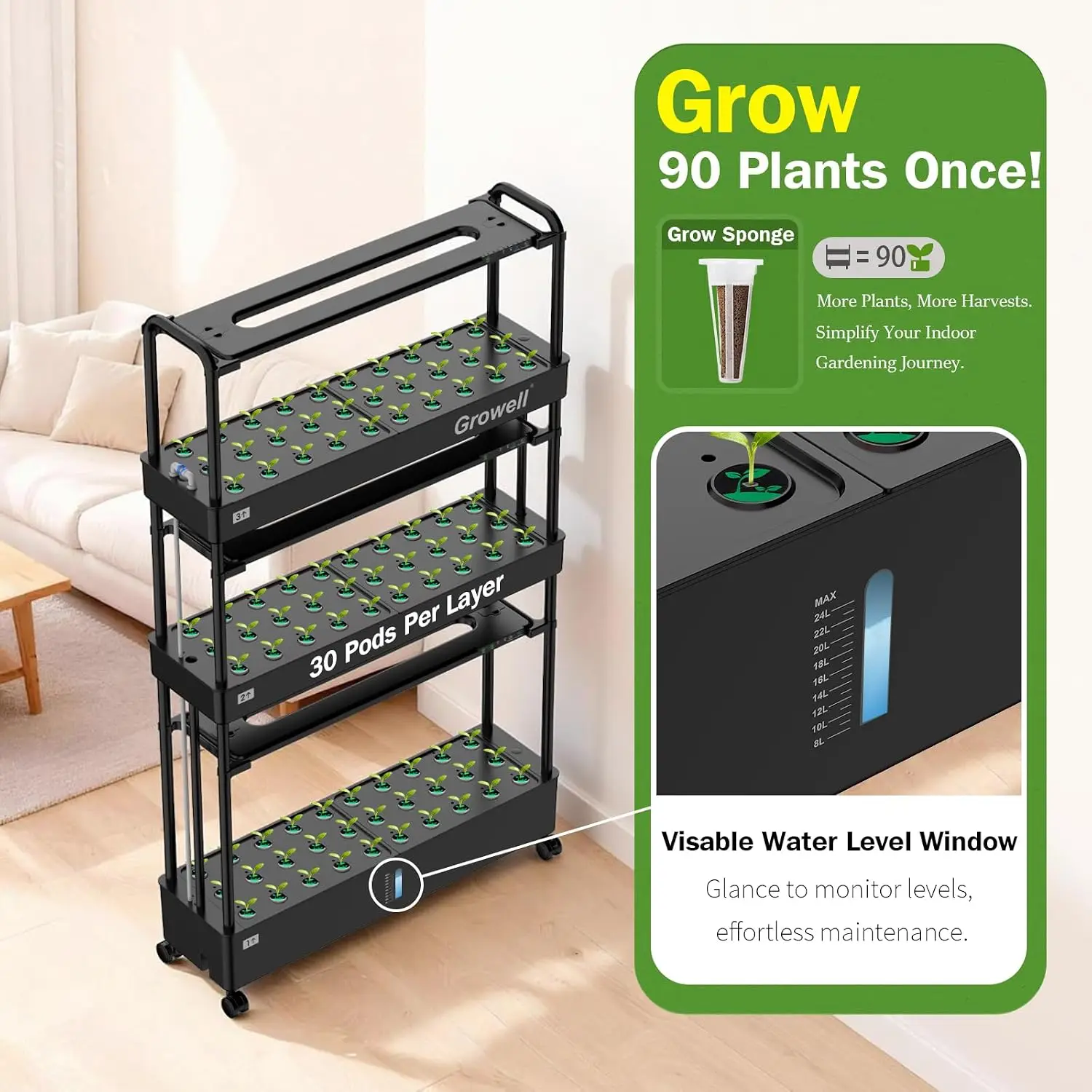 Großes Hydroponisches Anbausys – Hydroponic Grow Pod Bewertung und Preis